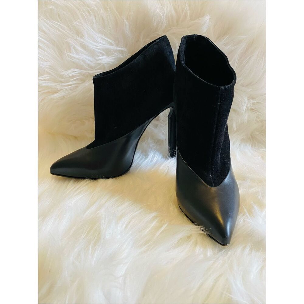Jimmy Choo Diad Leather and Suede Ankle Boots Authentic